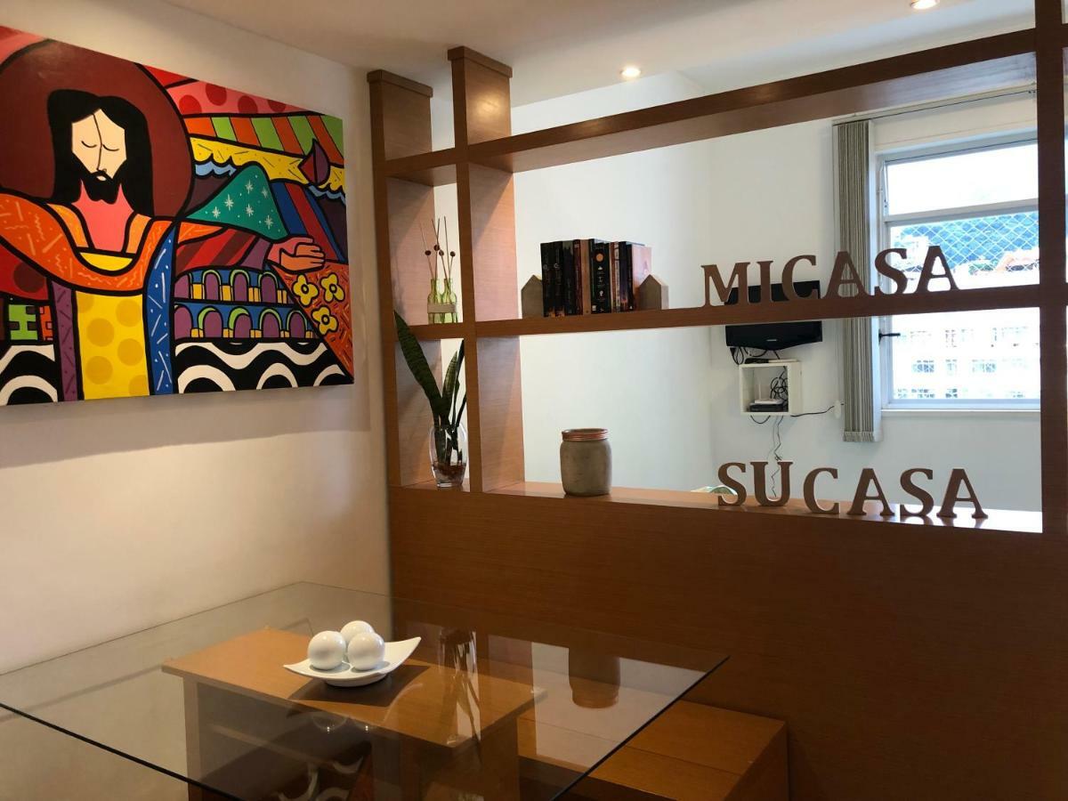 LOFT com VISTA para o CRISTO REDENTOR a 50m METRO e 500m PRAIA de COPACABANA - Cama QUEEN e Cozinha Rio de Janeiro Exterior foto